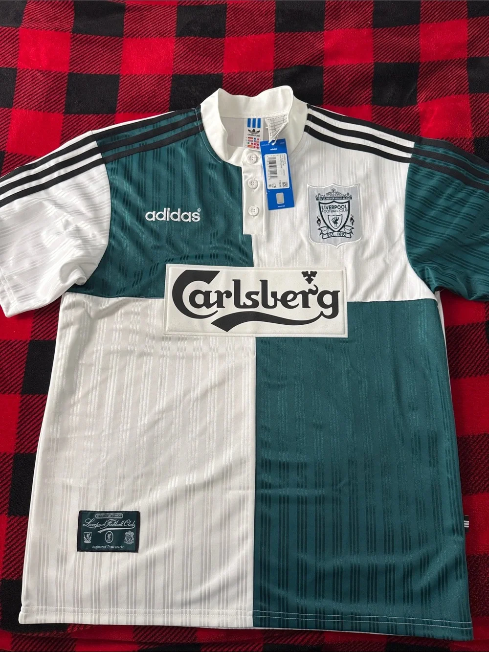 Liverpool FC Vintage Reissue 1995-96 Edition Adidas Away Jersey